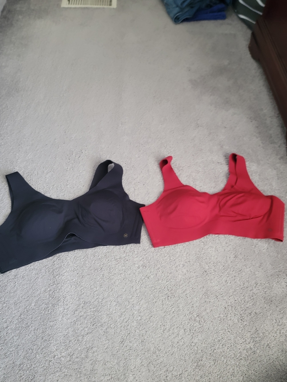 Wireless Comfort Bra - Red and Black